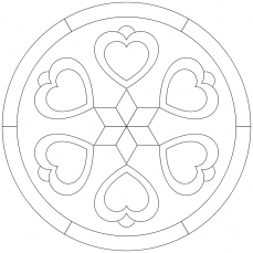 Mandala-Ausmalbild Nr. 2