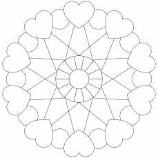 Mandala-Ausmalbild Nr. 3