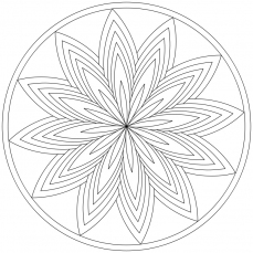 Mandala-Ausmalbild Nr. 4