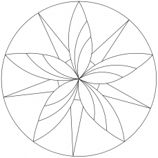 Mandala-Ausmalbild Nr. 5