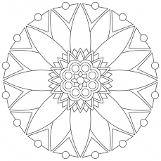 Mandala-Ausmalbild Nr. 7