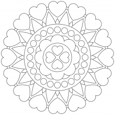 Mandala-Ausmalbild Nr. 8