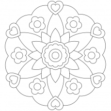 Mandala-Ausmalbild Nr. 10