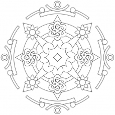 Mandala-Ausmalbild Nr. 11