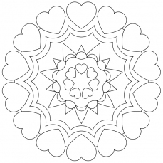 Mandala-Ausmalbild Nr. 14