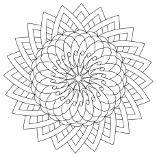Mandala-Ausmalbild Nr. 15