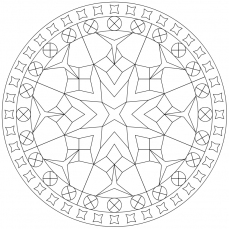 Mandala-Ausmalbild Nr. 17