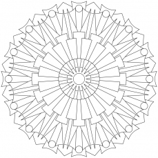Mandala-Ausmalbild Nr. 18
