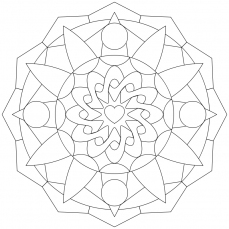 Mandala-Ausmalbild Nr. 20