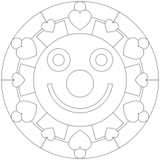 Mandala-Ausmalbild Nr. 21