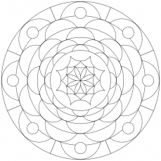 Mandala-Ausmalbild Nr. 22