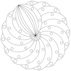 Mandala-Ausmalbild Nr. 24