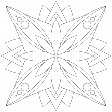 Mandala-Ausmalbild Nr. 26