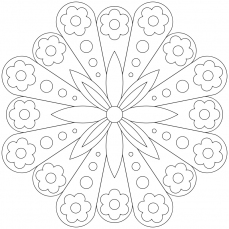 Mandala-Ausmalbild Nr. 27