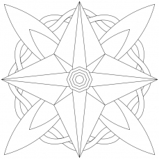 Mandala-Ausmalbild Nr. 29