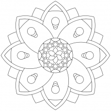Mandala-Ausmalbild Nr. 30