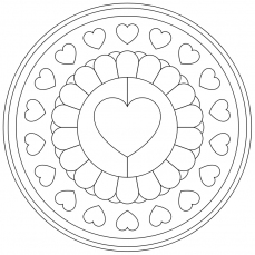 Mandala-Ausmalbild Nr. 31