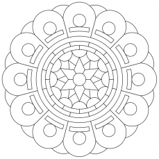Mandala-Ausmalbild Nr. 32