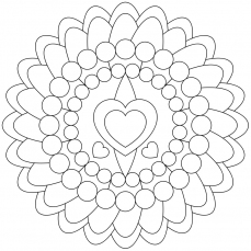 Mandala-Ausmalbild Nr. 33