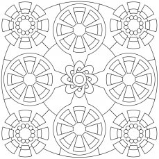 Mandala-Ausmalbild Nr. 34