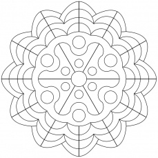 Mandala-Ausmalbild Nr. 35