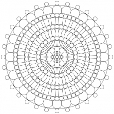 Mandala-Ausmalbild Nr. 38