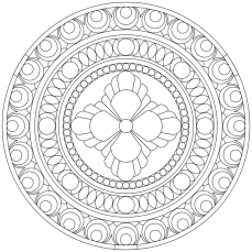 Mandala-Ausmalbild Nr. 39