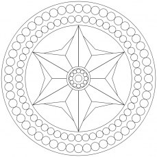 Mandala-Ausmalbild Nr. 40