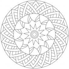 Mandala-Ausmalbild Nr. 41