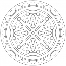 Mandala-Ausmalbild Nr. 42