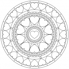 Mandala-Ausmalbild Nr. 43