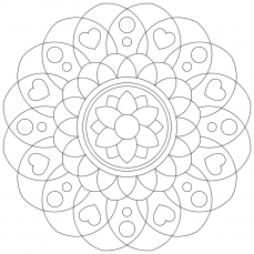 Mandala-Ausmalbild Nr. 46