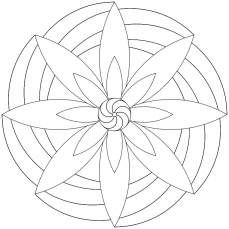 Mandala-Ausmalbild Nr. 47