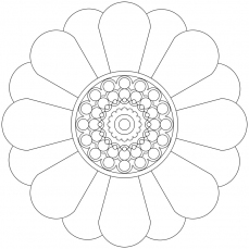 Mandala-Ausmalbild Nr. 49