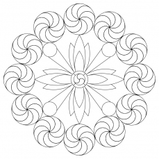 Mandala-Ausmalbild Nr. 50