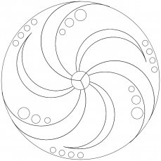 Mandala-Ausmalbild Nr. 51