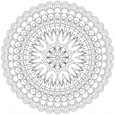 Mandala-Ausmalbild Nr. 53