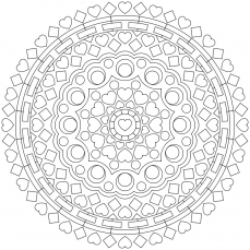 Mandala-Ausmalbild Nr. 54