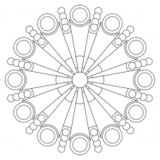 Mandala-Ausmalbild Nr. 55