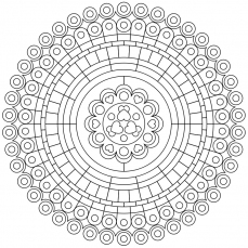 Mandala-Ausmalbild Nr. 56
