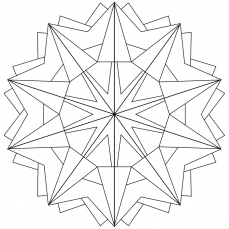 Mandala-Ausmalbild Nr. 57