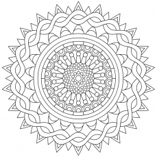 Mandala-Ausmalbild Nr. 58