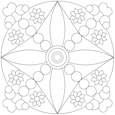 Mandala-Ausmalbild Nr. 59