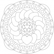 Mandala-Ausmalbild Nr. 60