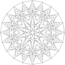 Mandala-Ausmalbild Nr. 62