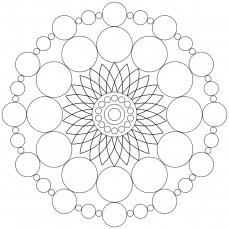 Mandala-Ausmalbild Nr. 65