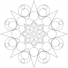 Mandala-Ausmalbild Nr. 66