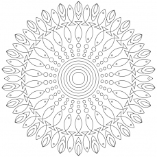 Mandala-Ausmalbild Nr. 70