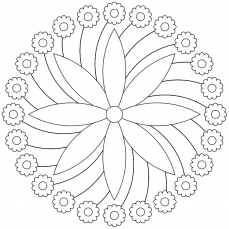 Mandala-Ausmalbild Nr. 71