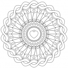 Mandala-Ausmalbild Nr. 72